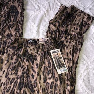 NWT Rewash Xheetah Print Wide Leg Pants